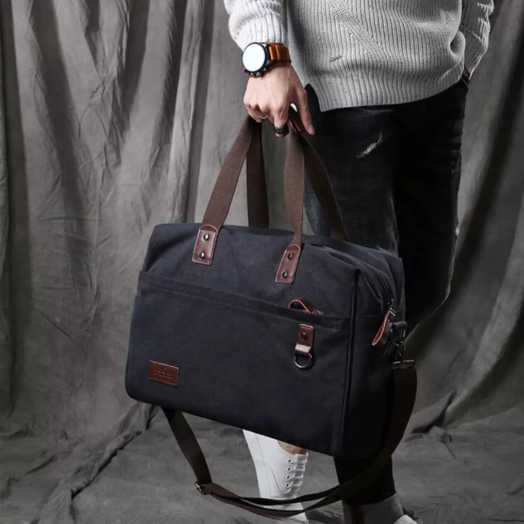 Bolsa de Viagem Casual Mala de Mão Canva Porte Masculino 2